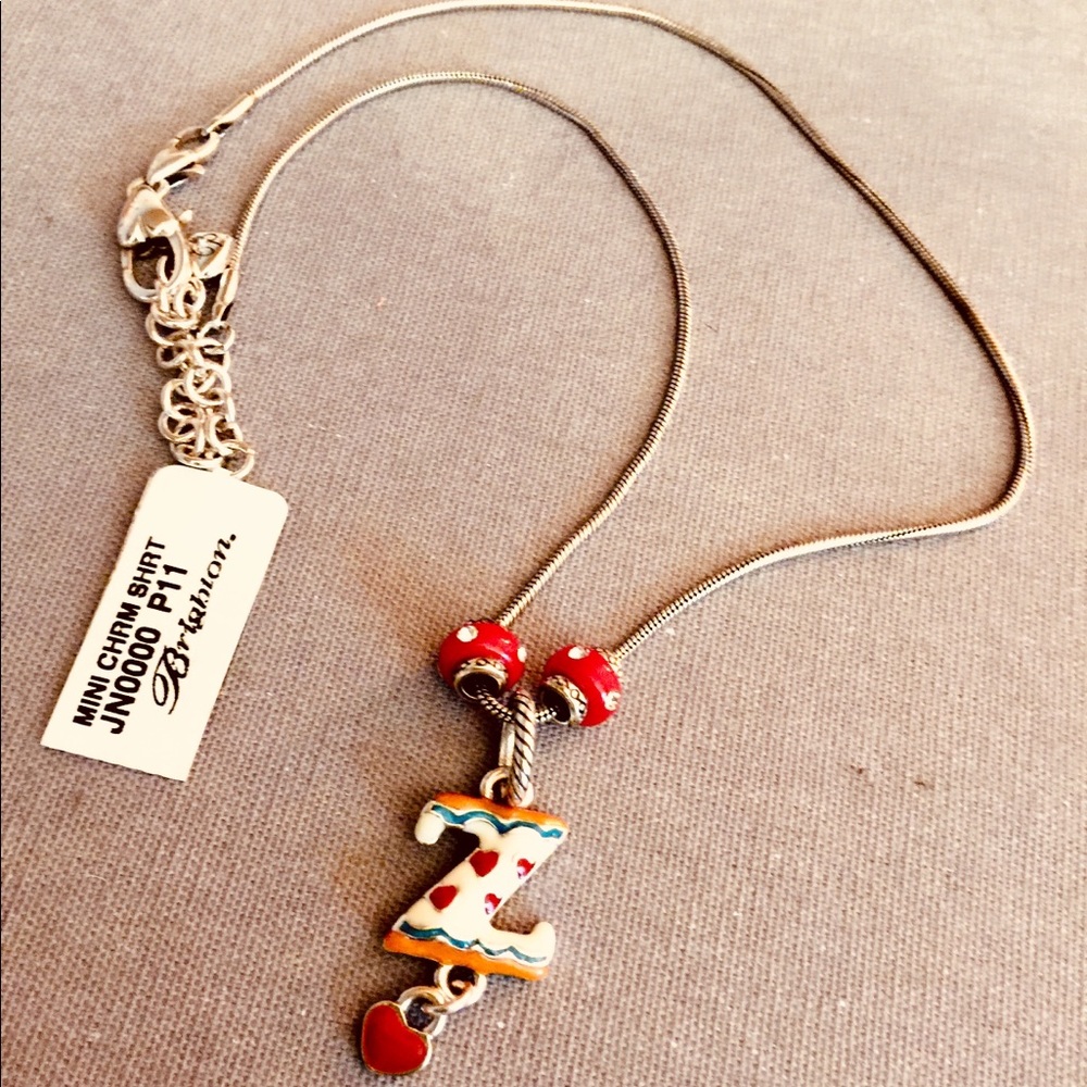 BRIGHTON NWT “Z” Charm & Chain